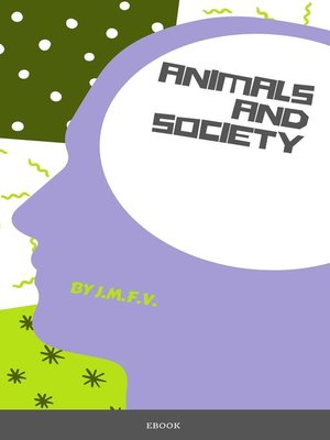cover image of Animals and society